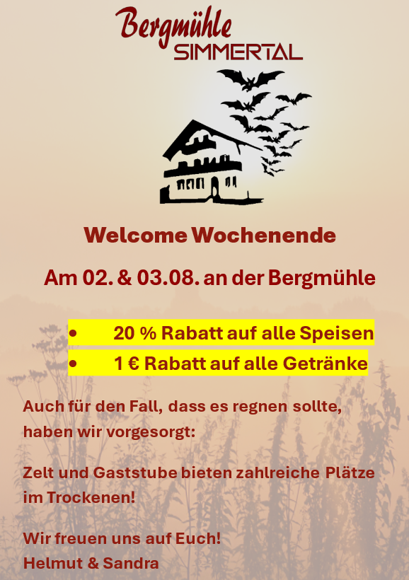 Welcome Wochende
