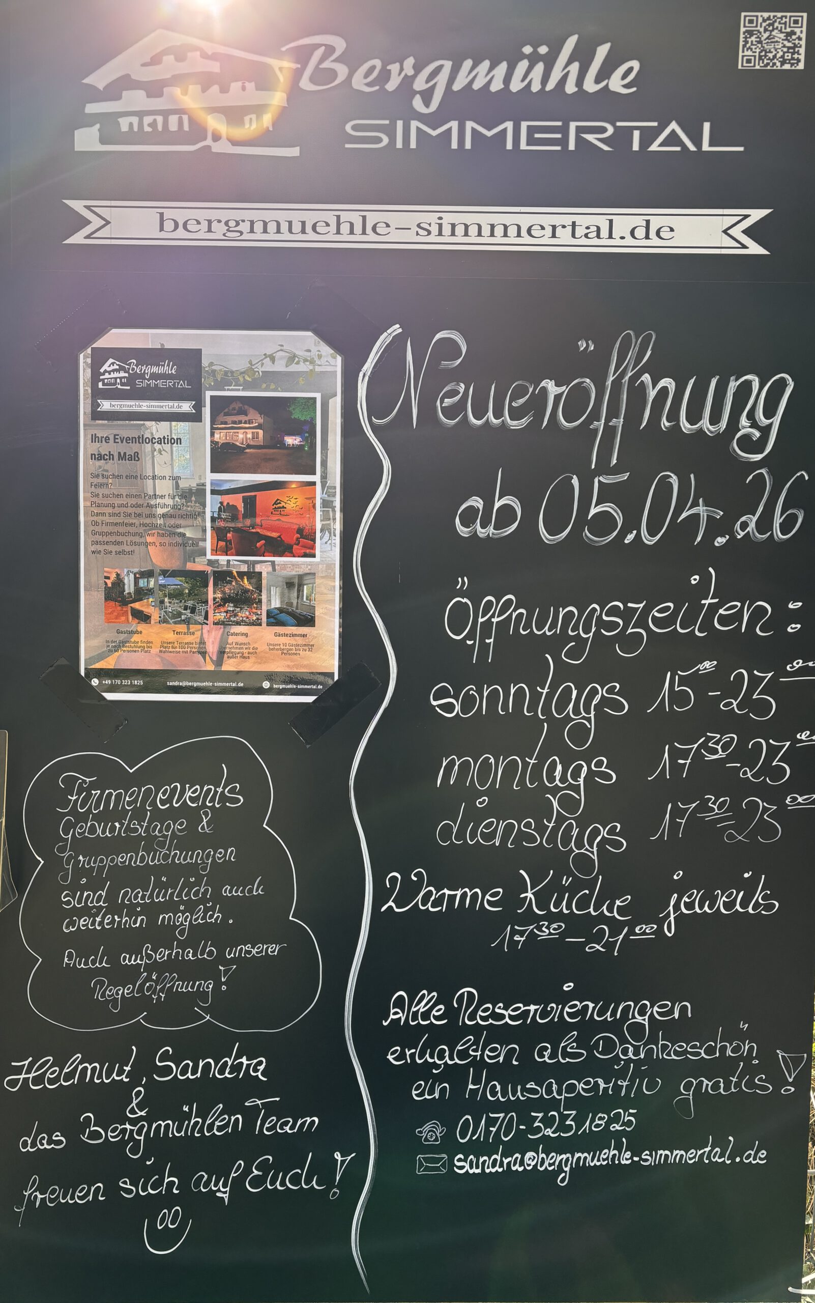 Neueröffnung ab 05.04.2026